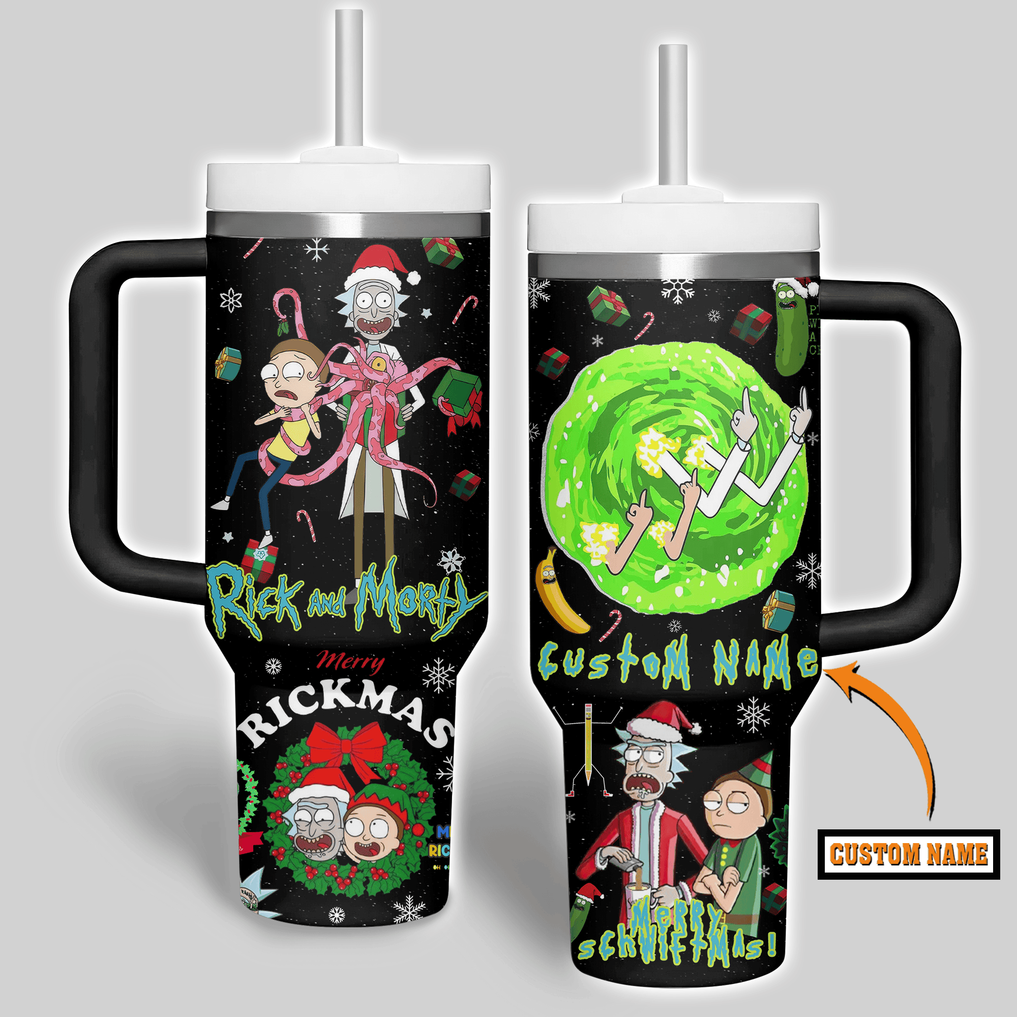Rick And Morty TV Series Custom Stanley Cup 40 oz 30 oz Tumbler With HandleTVC2301278