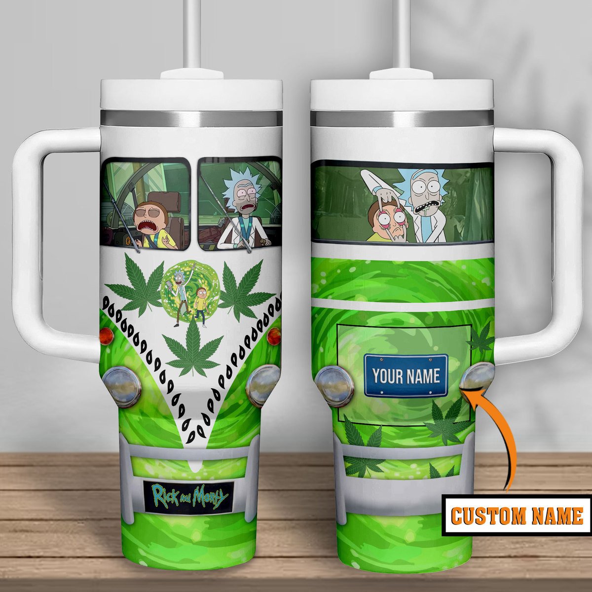 Rick and Morty TV Series Custom Stanley Cup 40 oz 30 oz Tumbler With HandleTVC2301320