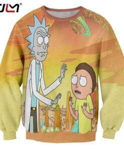Rick And Morty Ugly Christmas Sweater Adult 3D Funny Matching for family