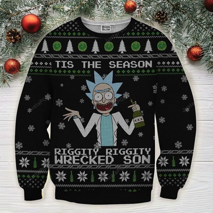 Rick And Morty Ugly Christmas Sweater Adult 3D Funny Matching for family