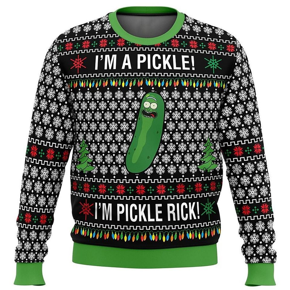 Rick and Rickandmorty P rick Ugly Christmas Sweater