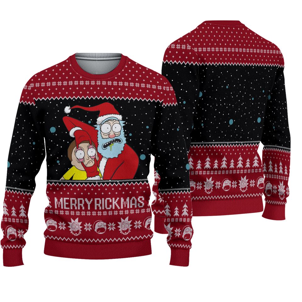 Rick And Rickandmorty Ugly Christmas Sweater