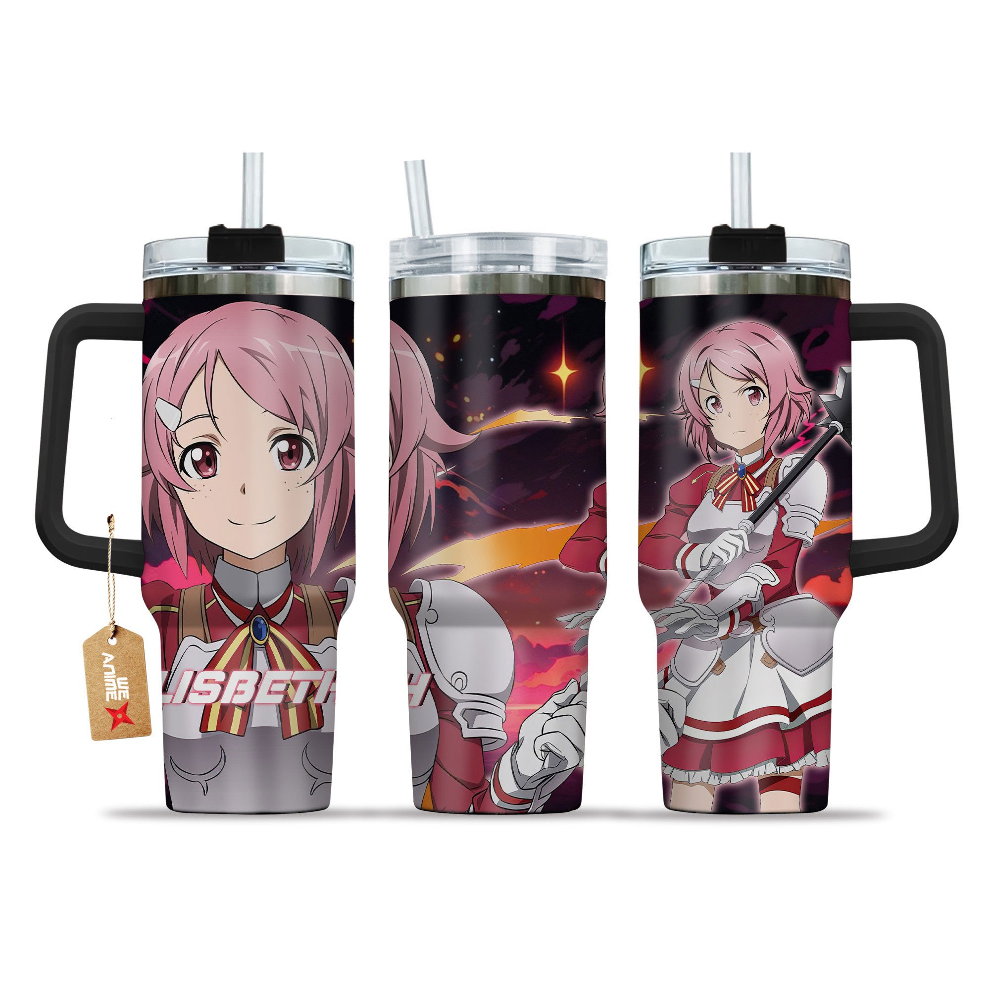 Rika Shinozaki (Lisbeth) Sword Art Online Anime Custom Stanley Cup 40 oz 30 oz Tumbler With HandleTVC2301147