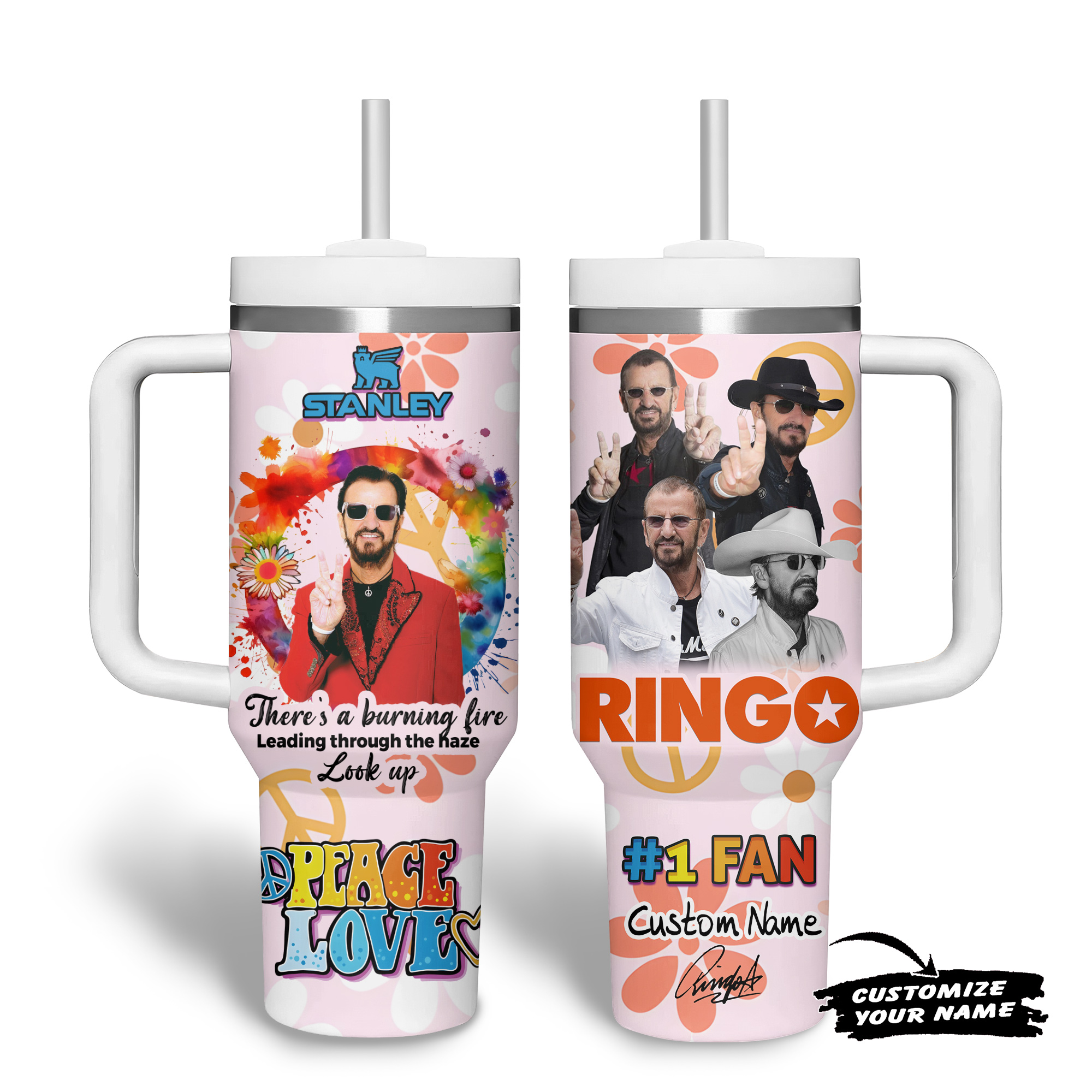 Ringo Starr Music Custom Stanley Cup 40 oz 30 oz Tumbler With HandleTVC2301177 - Image 5