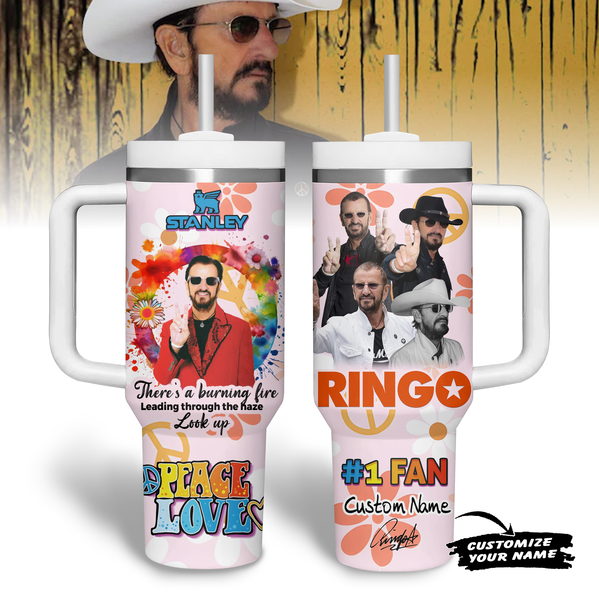 Ringo Starr Music Custom Stanley Cup 40 oz 30 oz Tumbler With HandleTVC2301177