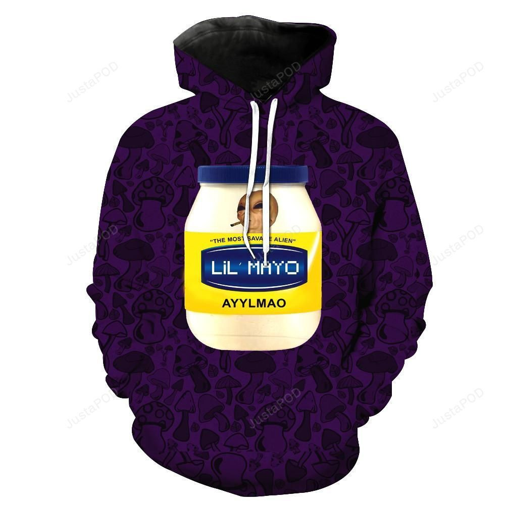 RIPNDIP Lil Mayo The Most Savage Alien 3D All Over Print Hoodie, Zip Hoodie