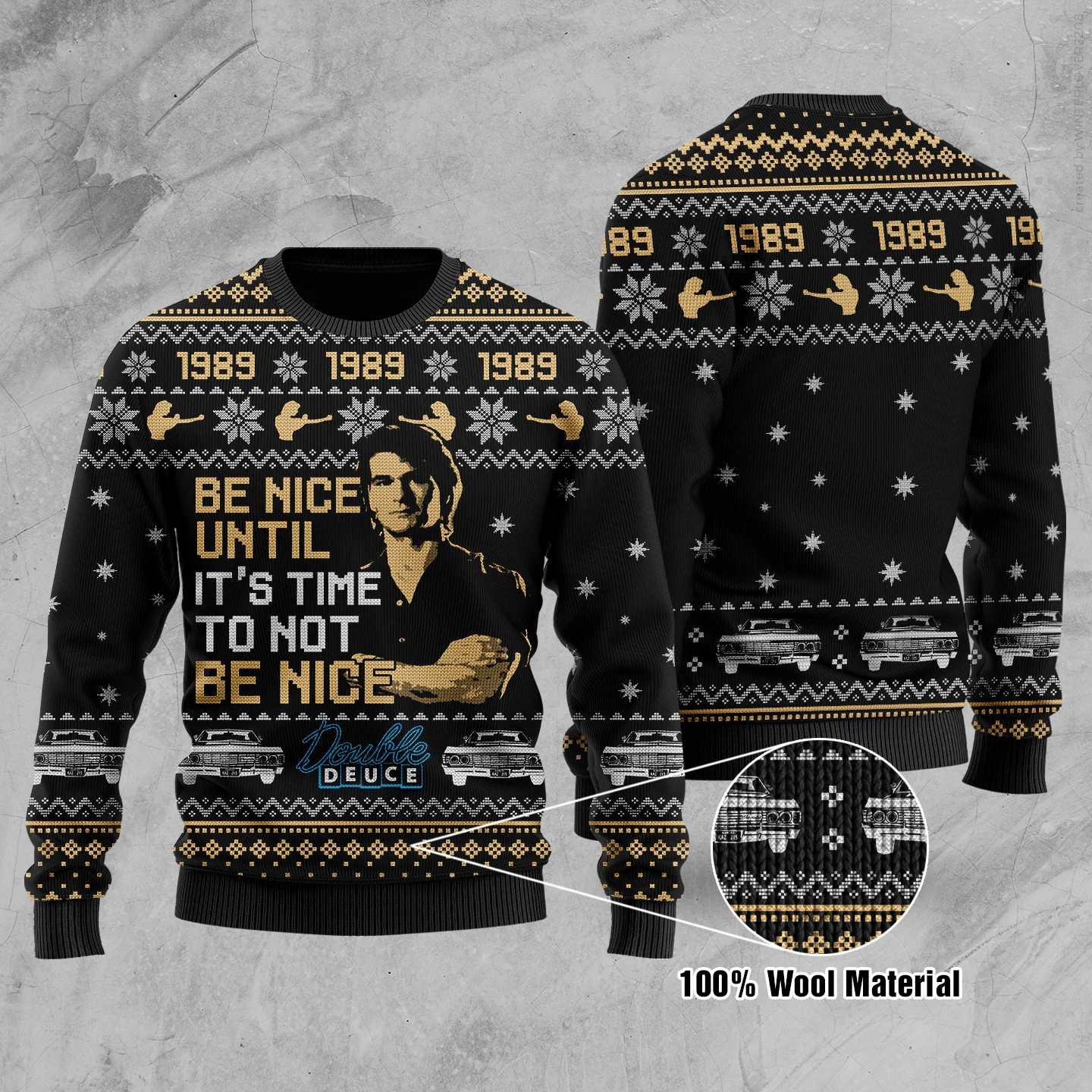 Road House 3D Printed Ugly Christmas Sweater Adult 3D Funny Matching for family