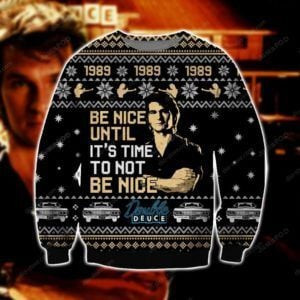 Road House Knitting Ugly Christmas Sweater Adult 3D Funny Matching for family