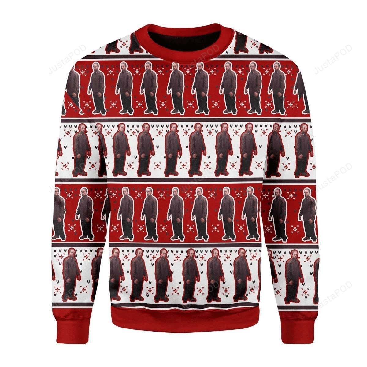 Robert Pattinson Meme Kitchen Ugly Christmas Sweater Adult 3D Funny Matching for family