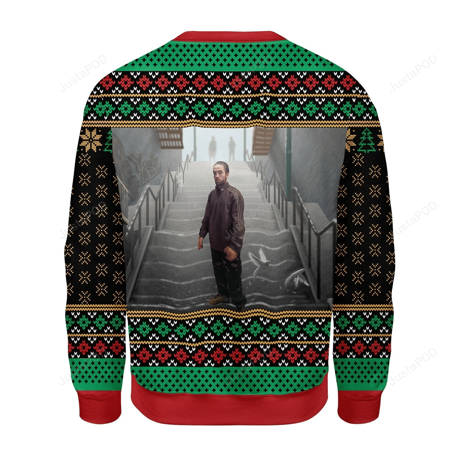 Robert Pattinson Standing In A Kitchen Ugly Christmas Sweater Adult 3D Funny Matching for family
