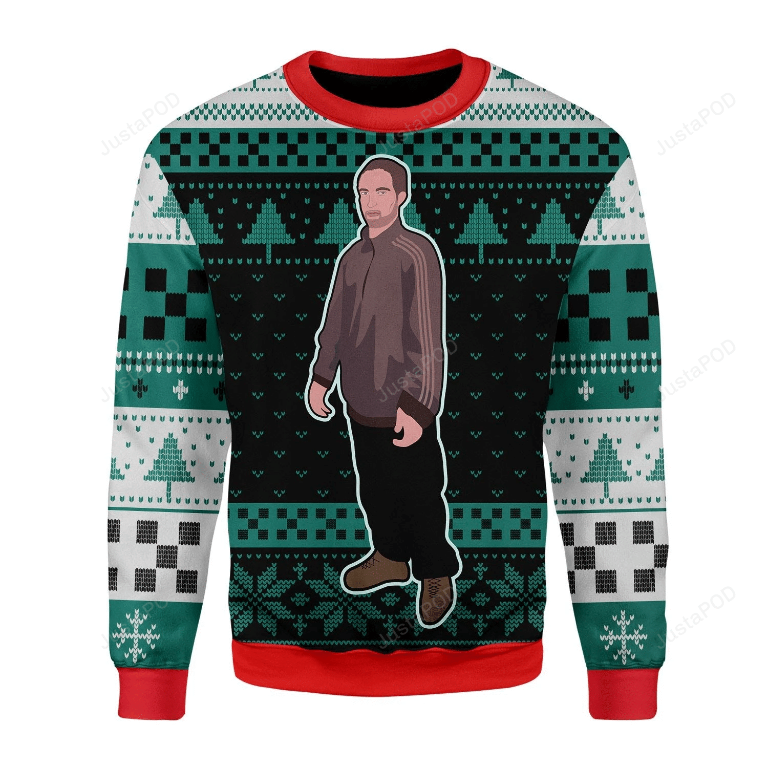 Robert Pattinson Ugly Christmas Sweater Adult 3D Funny Matching for family