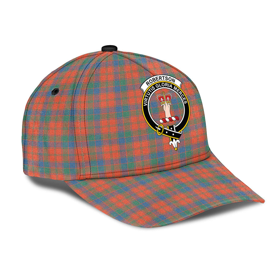 Robertson Ancient Tartan Baseball Cap, Tartan Plaid Cap with Family Crest K23 Trucker Hats Custom Hats Gifts For Men & Women