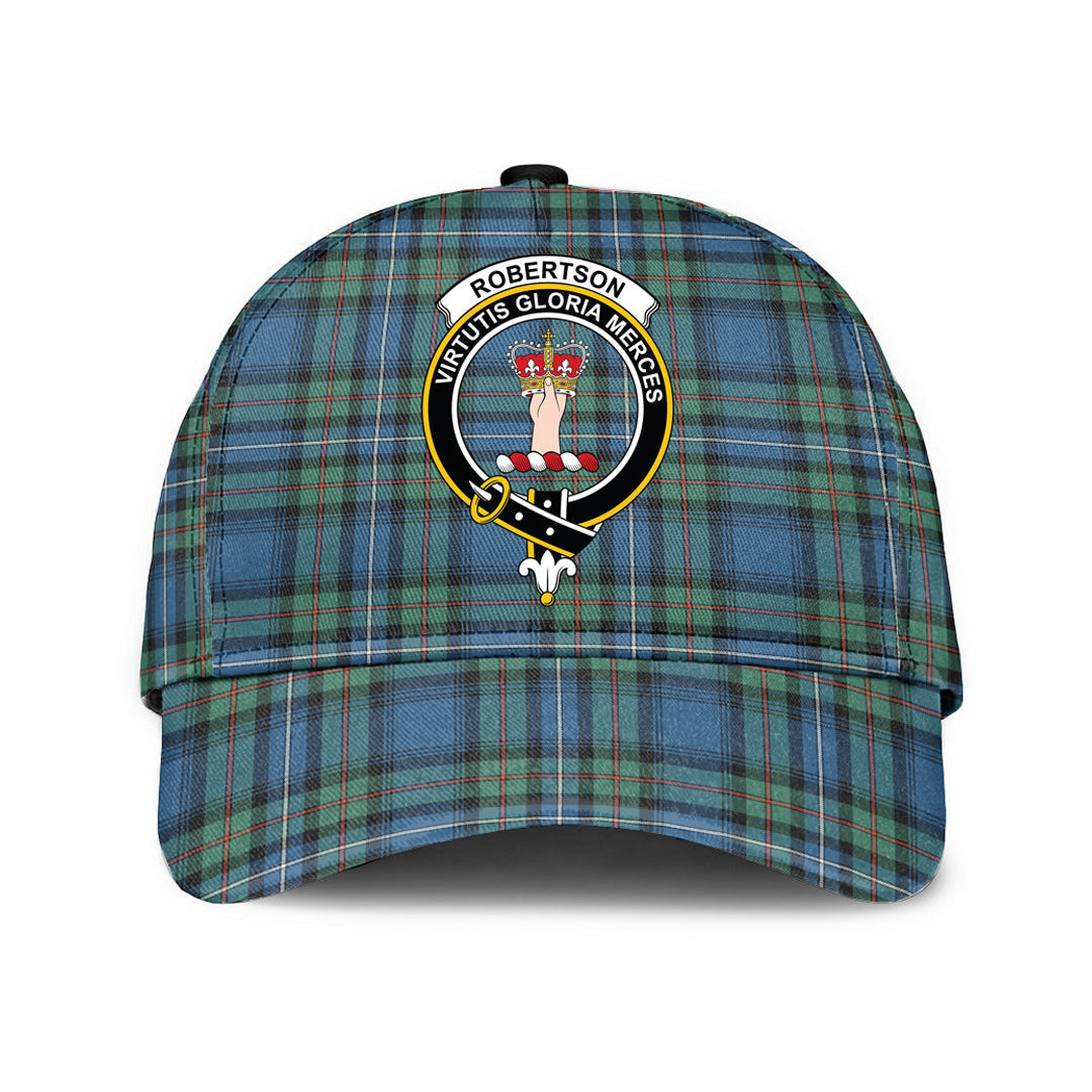 Robertson Hunting Ancient Tartan Baseball Cap, Tartan Plaid Cap with Family Crest K23 Trucker Hats Custom Hats Gifts For Men & Women