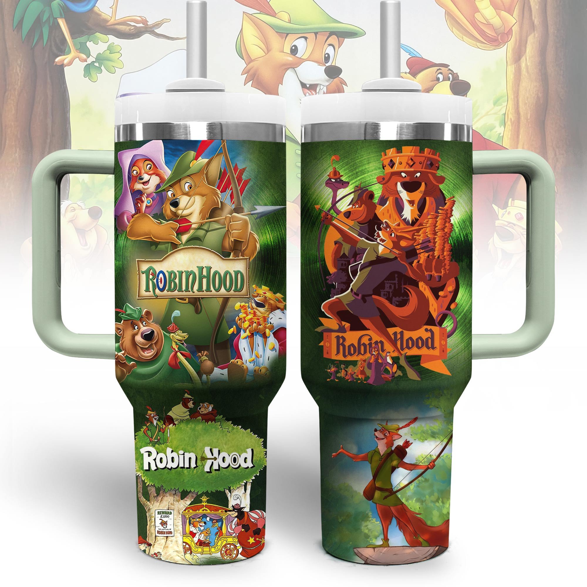Robin Hood Cartoon Custom Stanley Cup 40 oz 30 oz Tumbler With HandleTVC2301801