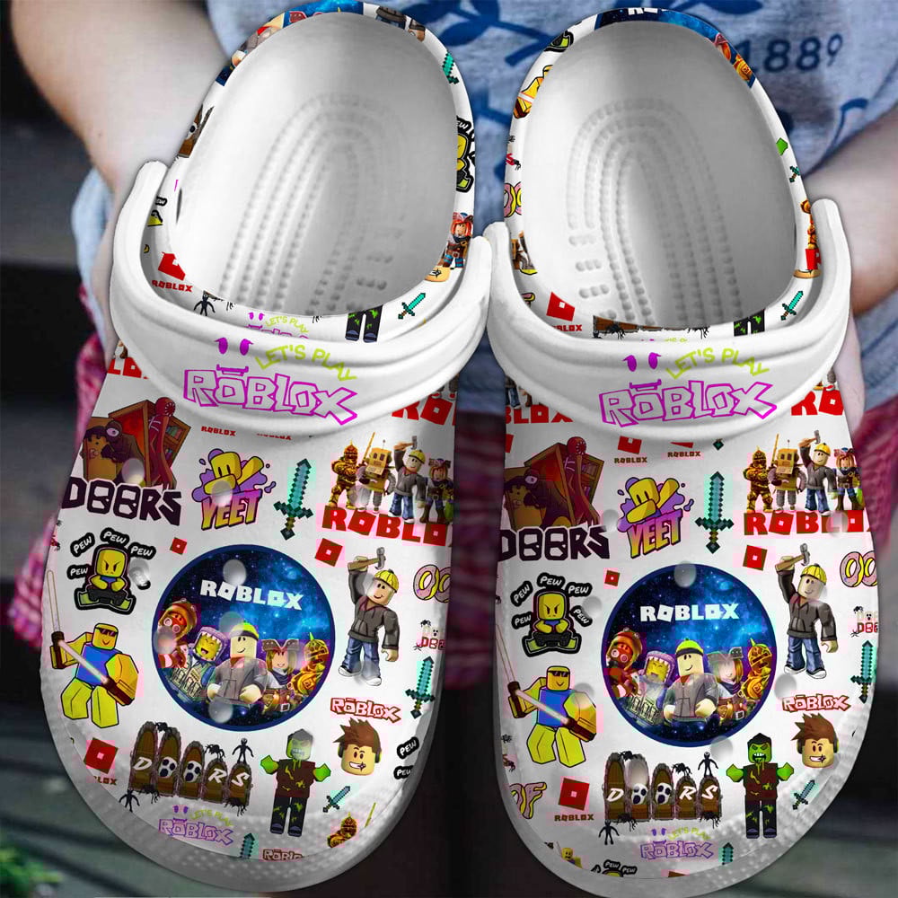 Roblox Game Crocs Crocband Clogs Shoes Comfortable For Men Women and Kids