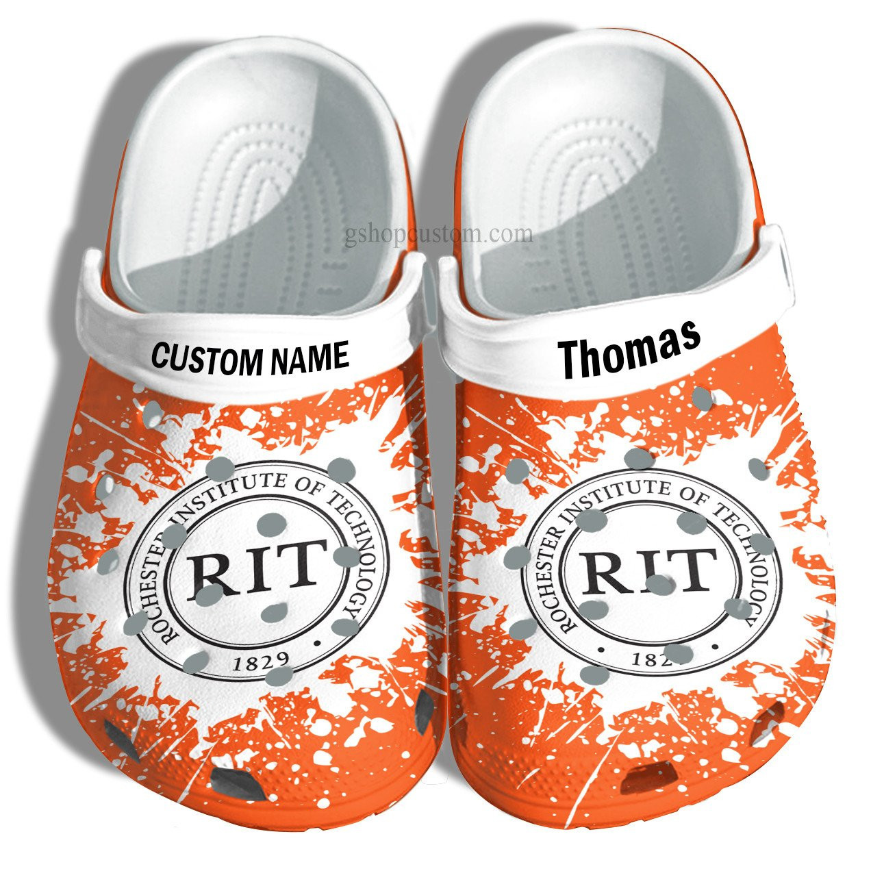 Rochester Institute Of Technology Graduation Gifts Croc Shoes Customize- Admission Gift Shoes