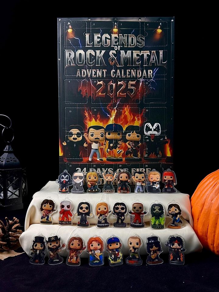 Rock and Metal Advent Calendar: Music Legend Collectible Figures