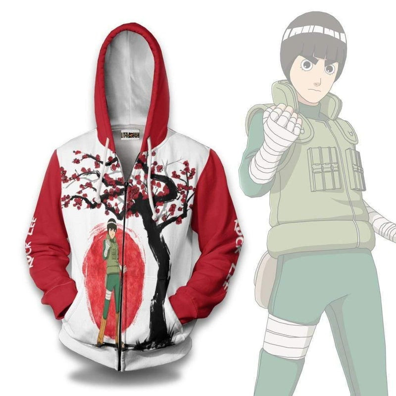 Rock Lee 3D All Over Print Hoodie, Zip Hoodie