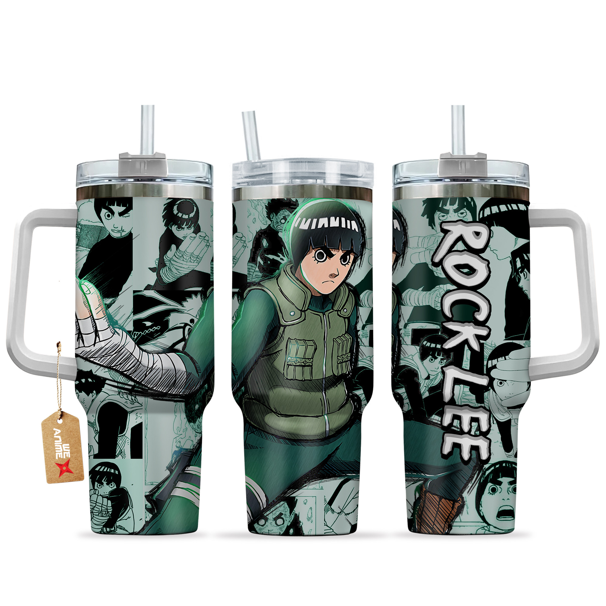 Rock Lee Naruto Anime Custom Stanley Cup 40 oz 30 oz Tumbler With HandleTVC2301149