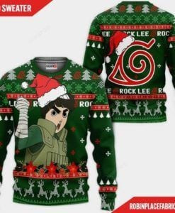 Rock Lee Naruto Ugly Christmas Sweater Adult 3D Funny Matching for family