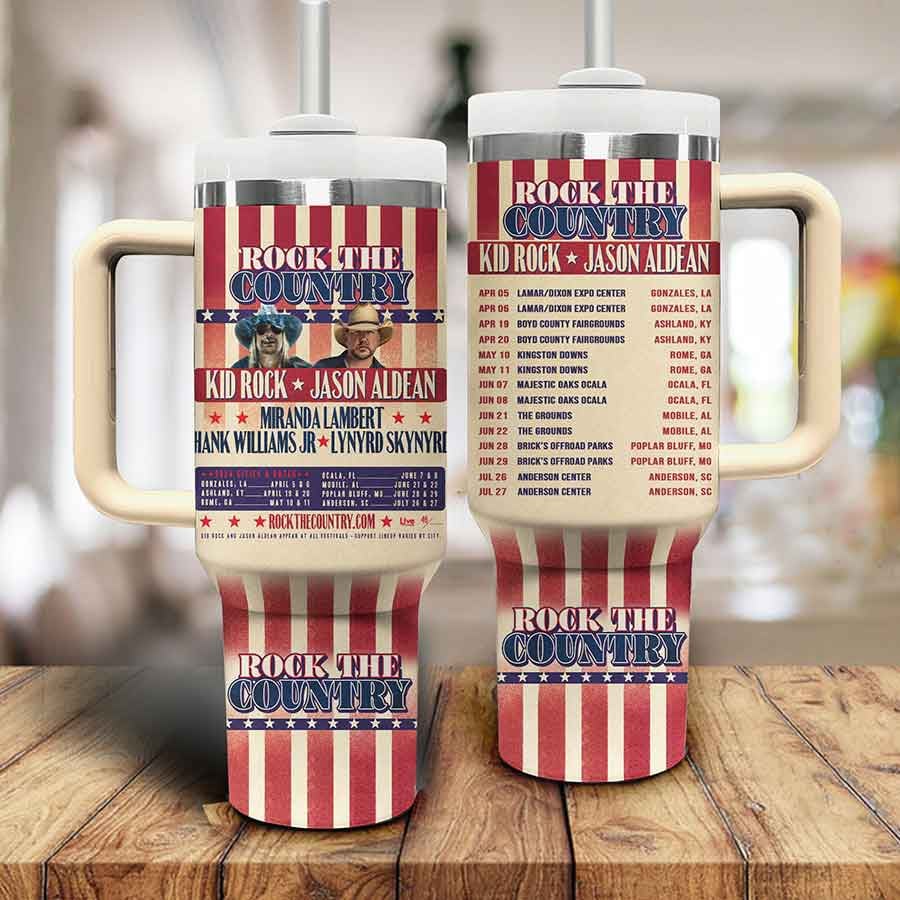 Rock The Country Music Custom Stanley Cup 40 oz 30 oz Tumbler With HandleTVC2301802