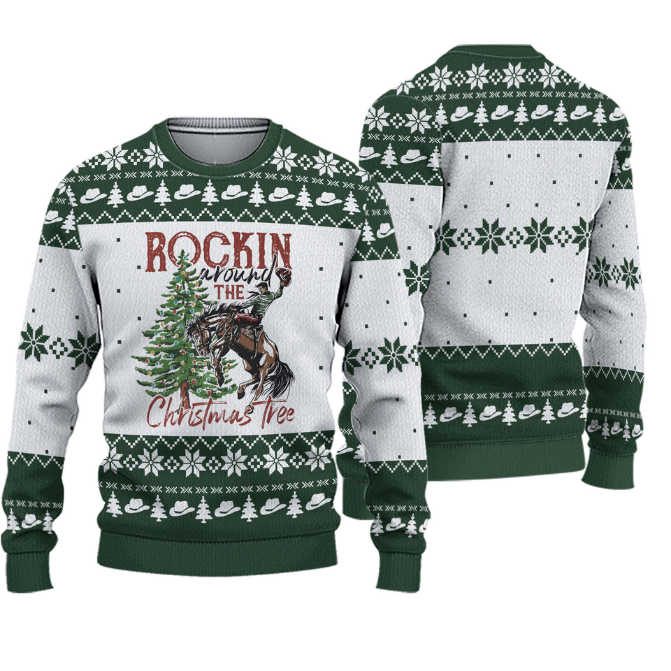 Rockin' Around The Christmas Tree ugly sweater