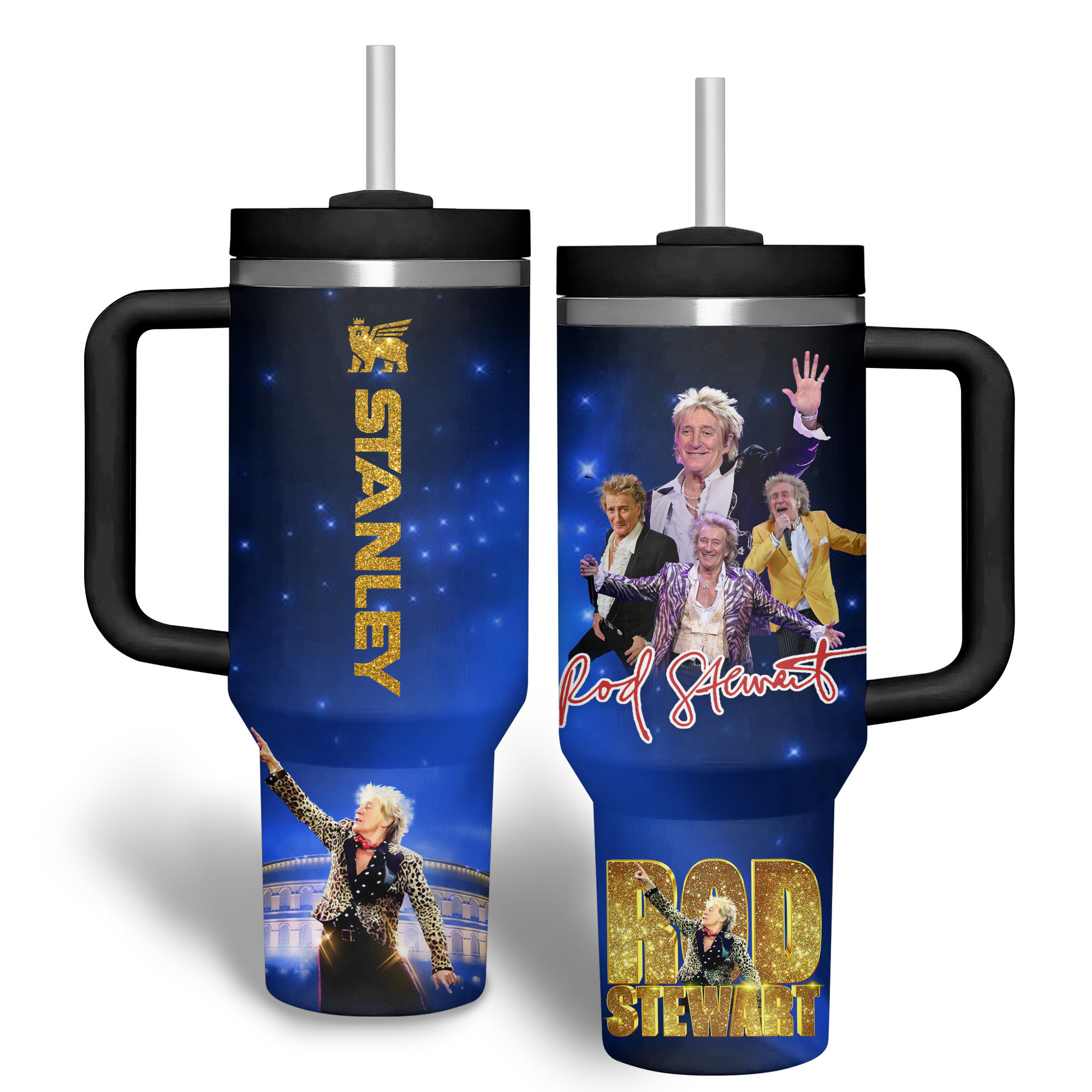 Rod Stewart Music Custom Stanley Cup 40 oz 30 oz Tumbler With HandleTVC2301179 - Image 2
