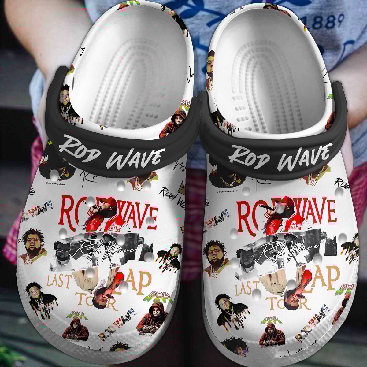 Rod Wave Music Crocs Crocband Clogs Shoes Comfortable For Men Women and Kids