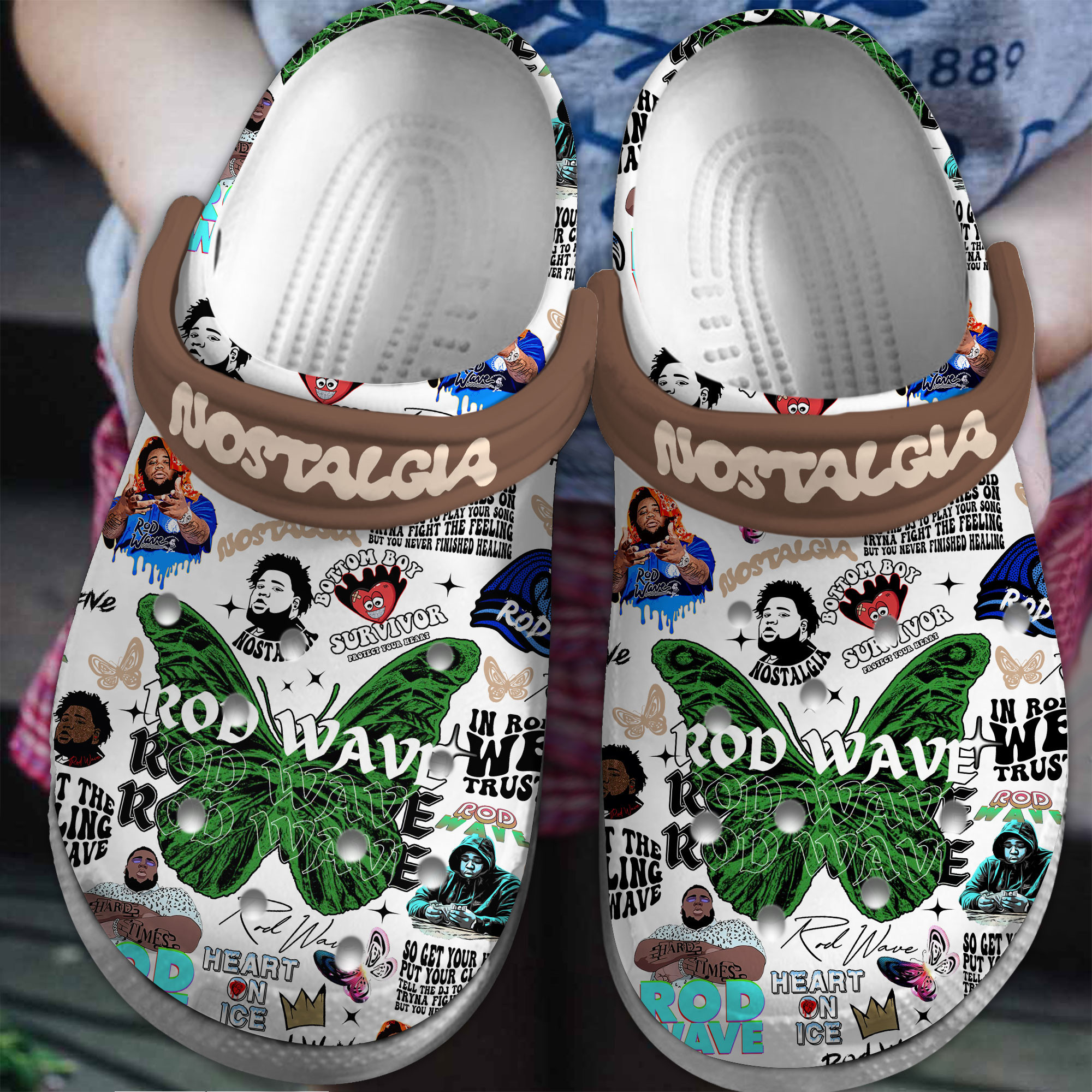 Rod Wave Music Crocs Crocband Clogs Shoes Comfortable For Men Women and Kids