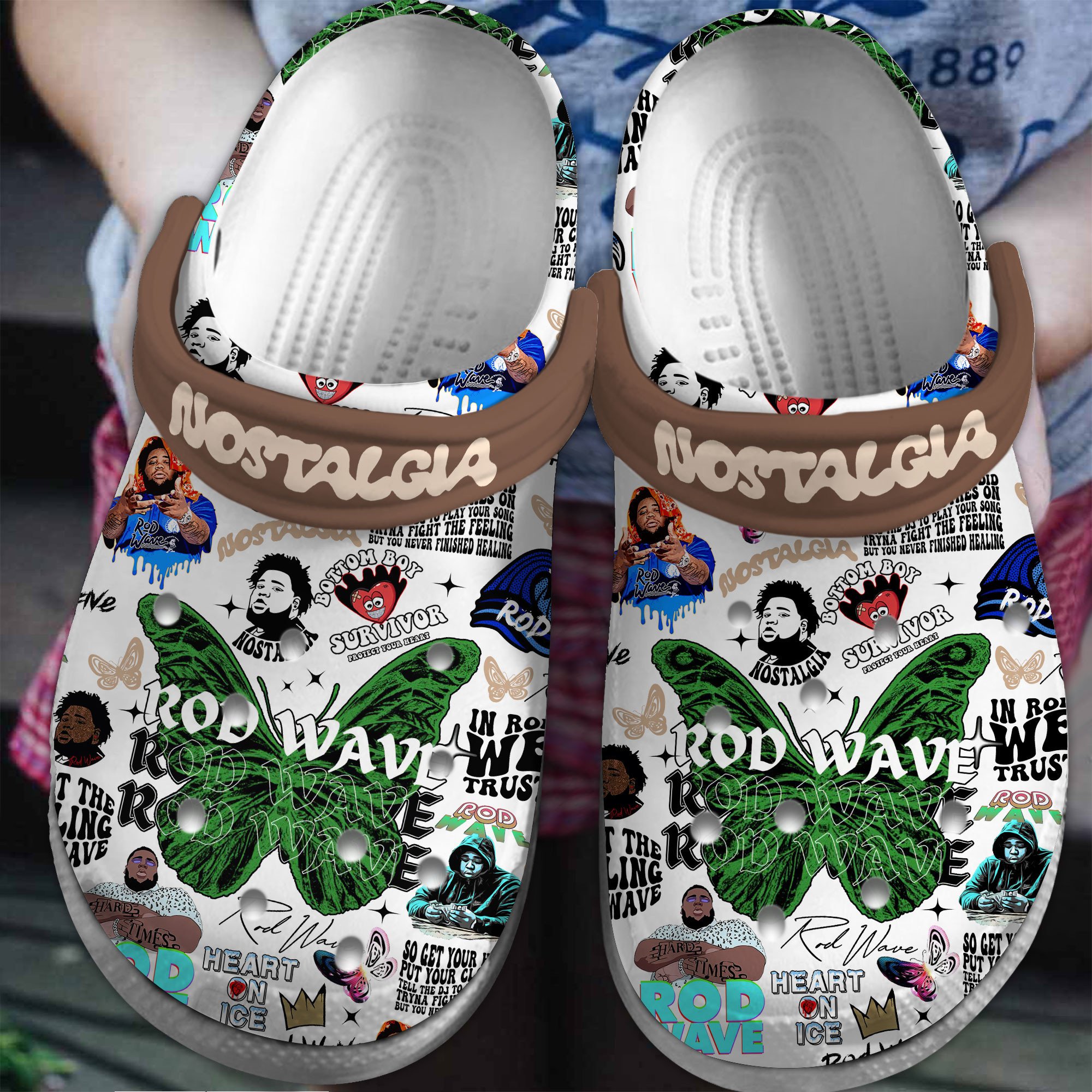Rod Wave Rapper Music Crocs Crocband Clogs Shoes Comfortable For Men Women and Kids