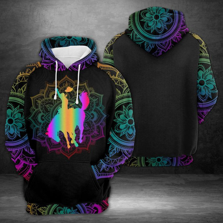 Rodeo 3D All Over Print Hoodie, Zip Hoodie
