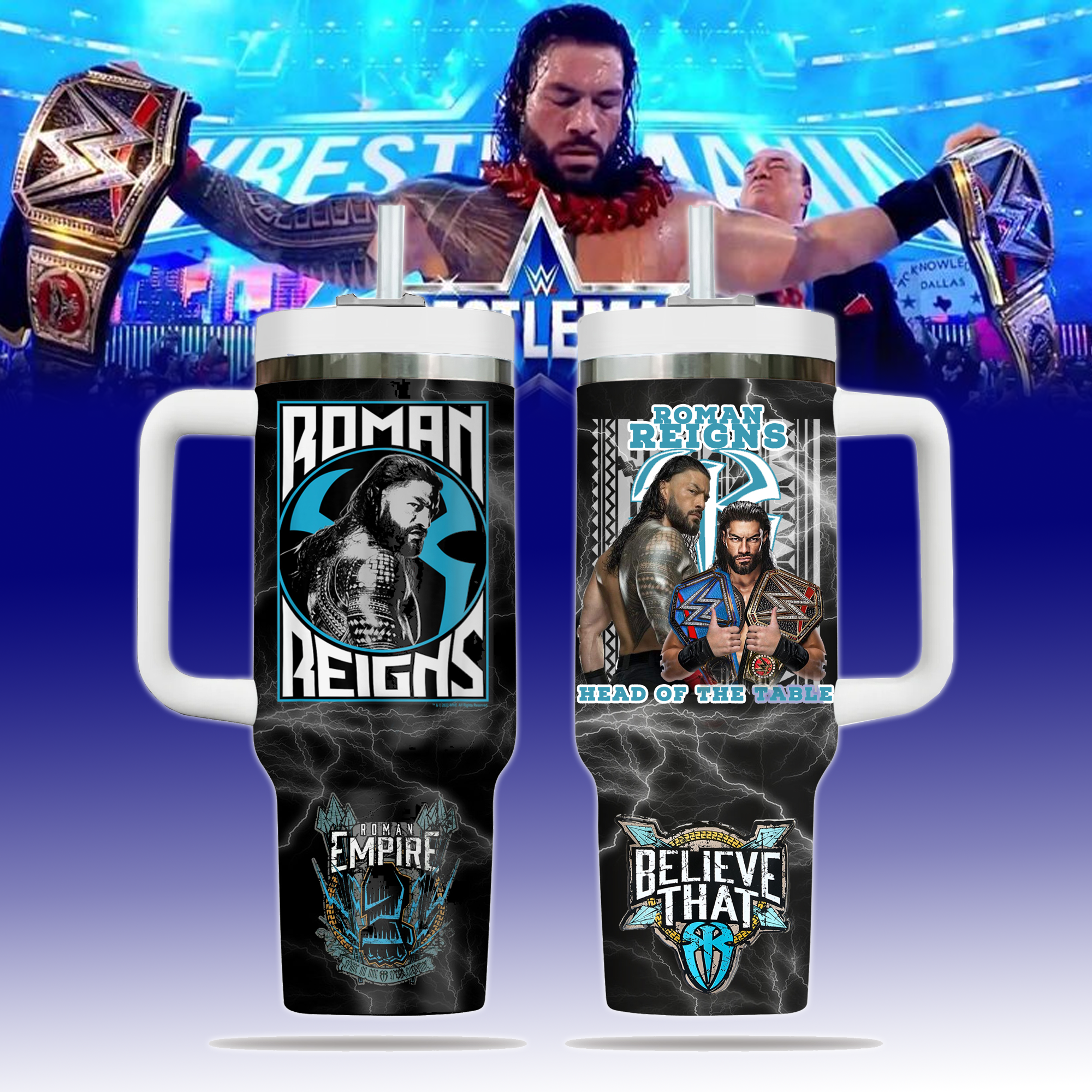 Roman Reigns Sport Custom Stanley Cup 40 oz 30 oz Tumbler With HandleTVC2301291