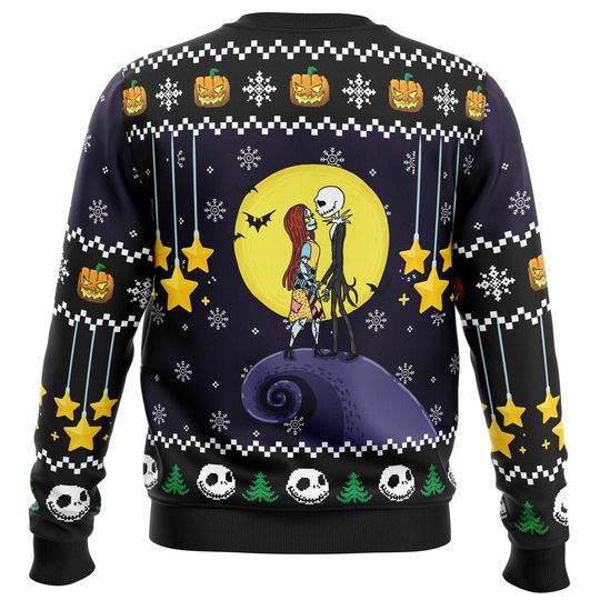Romantic Nightmare The Nightmare Before Christma Ugly Christma Sweater - Image 5