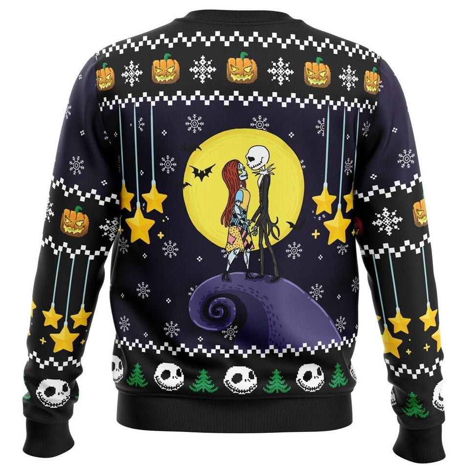Romantic Nightmare The Nightmare Before Christma Ugly Christma Sweater - Image 2
