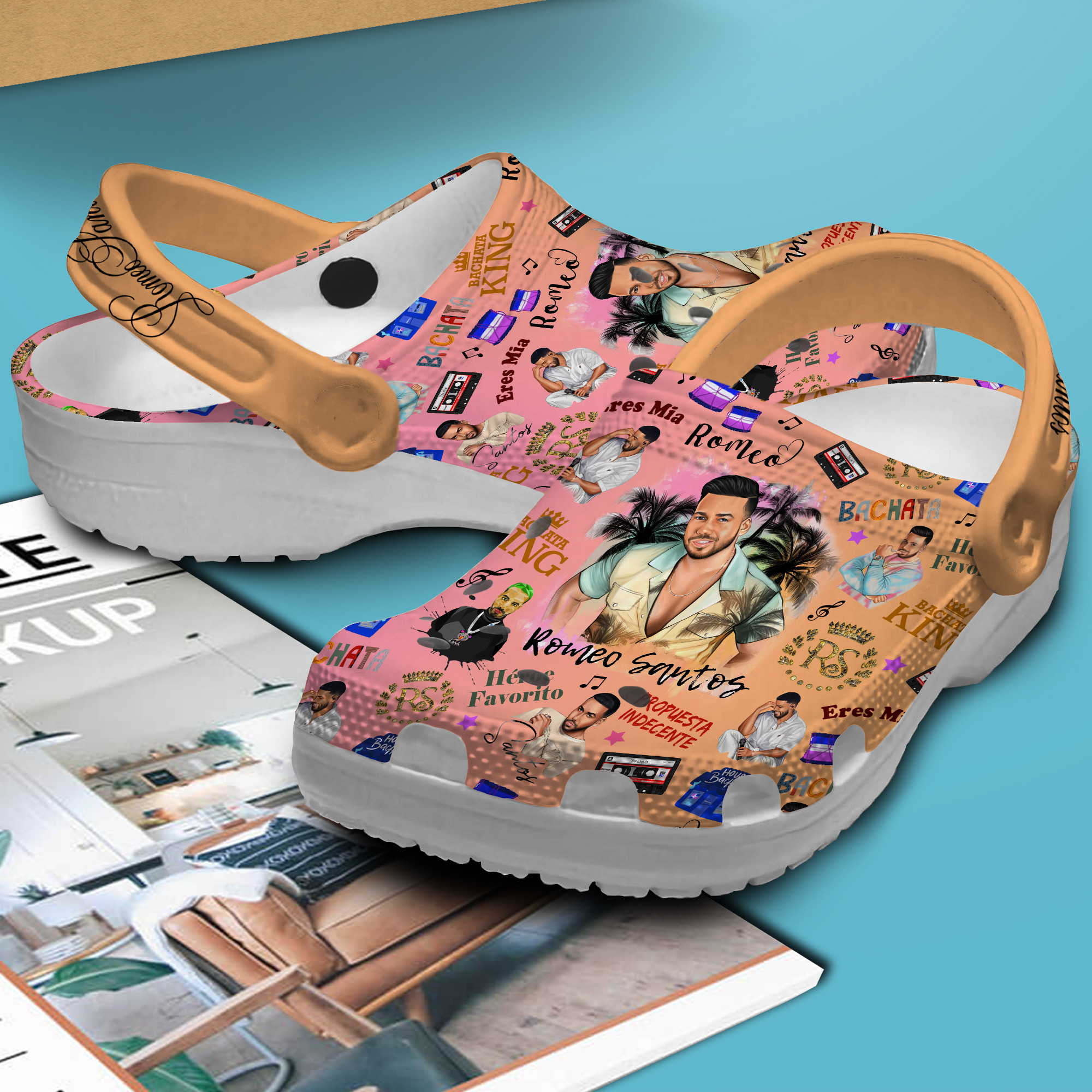 Romeo Santos Music Crocs Crocband Clogs Shoes Comfortable For Men Women and Kids - Image 2