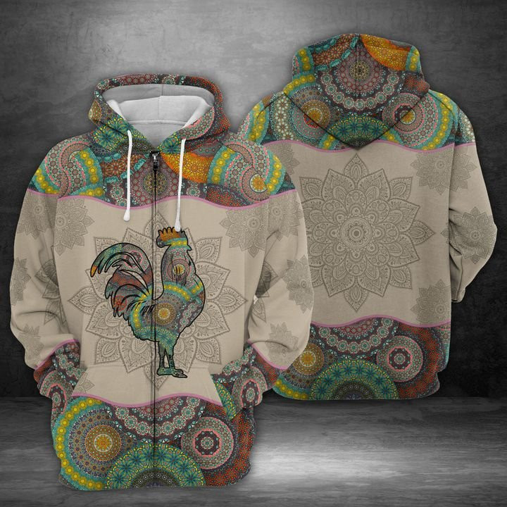 Rooster 3D All Over Print Hoodie, Zip Hoodie