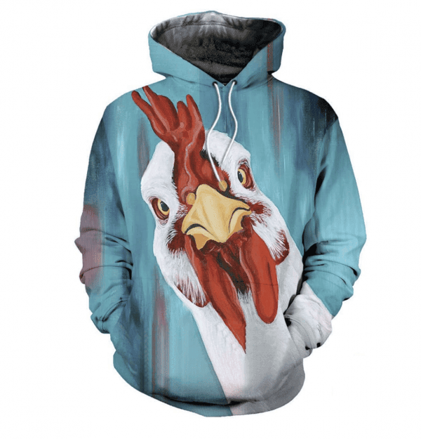 Rooster 3D All Over Print Hoodie, Zip Hoodie
