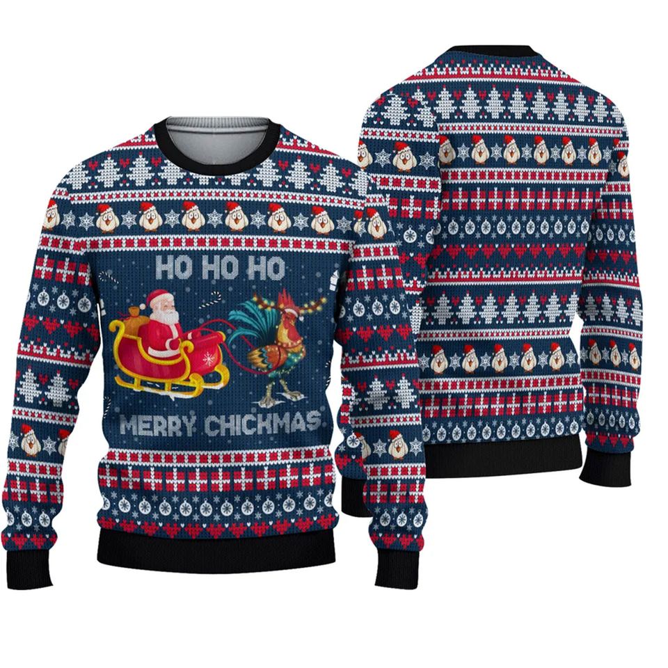 Rooster Christmas Sweater