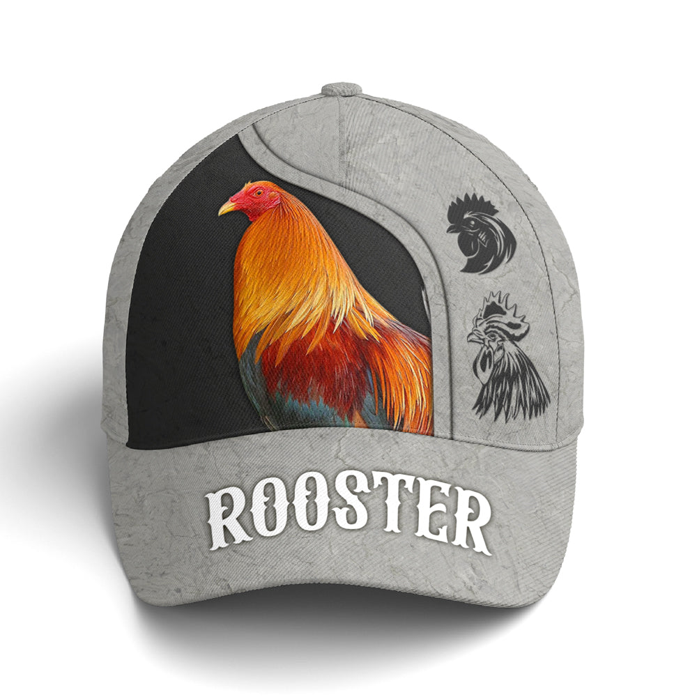 Rooster Vector Art Baseball Cap Trucker Hats Custom Hats Gifts For Men & Women