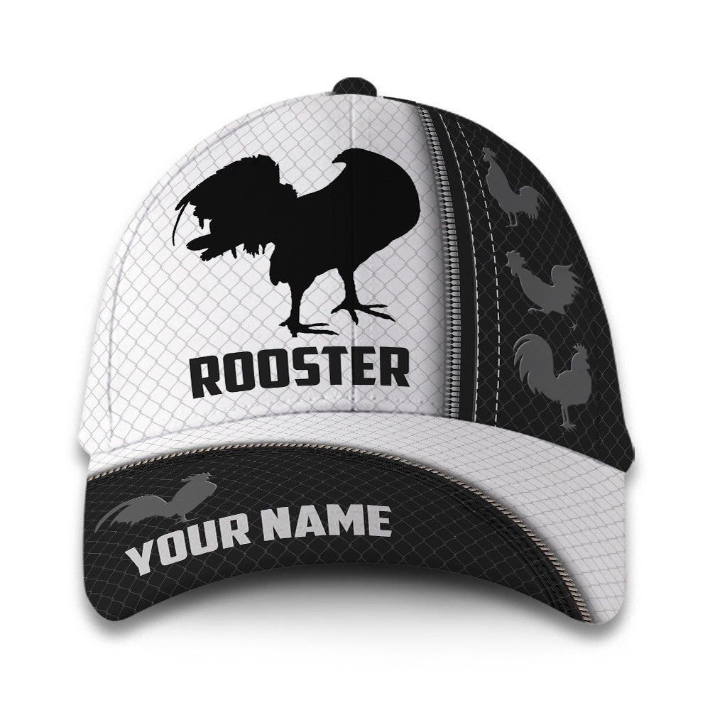 Rooster Zip Customized Hat Classic Cap Trucker Hats Custom Hats Gifts For Men & Women