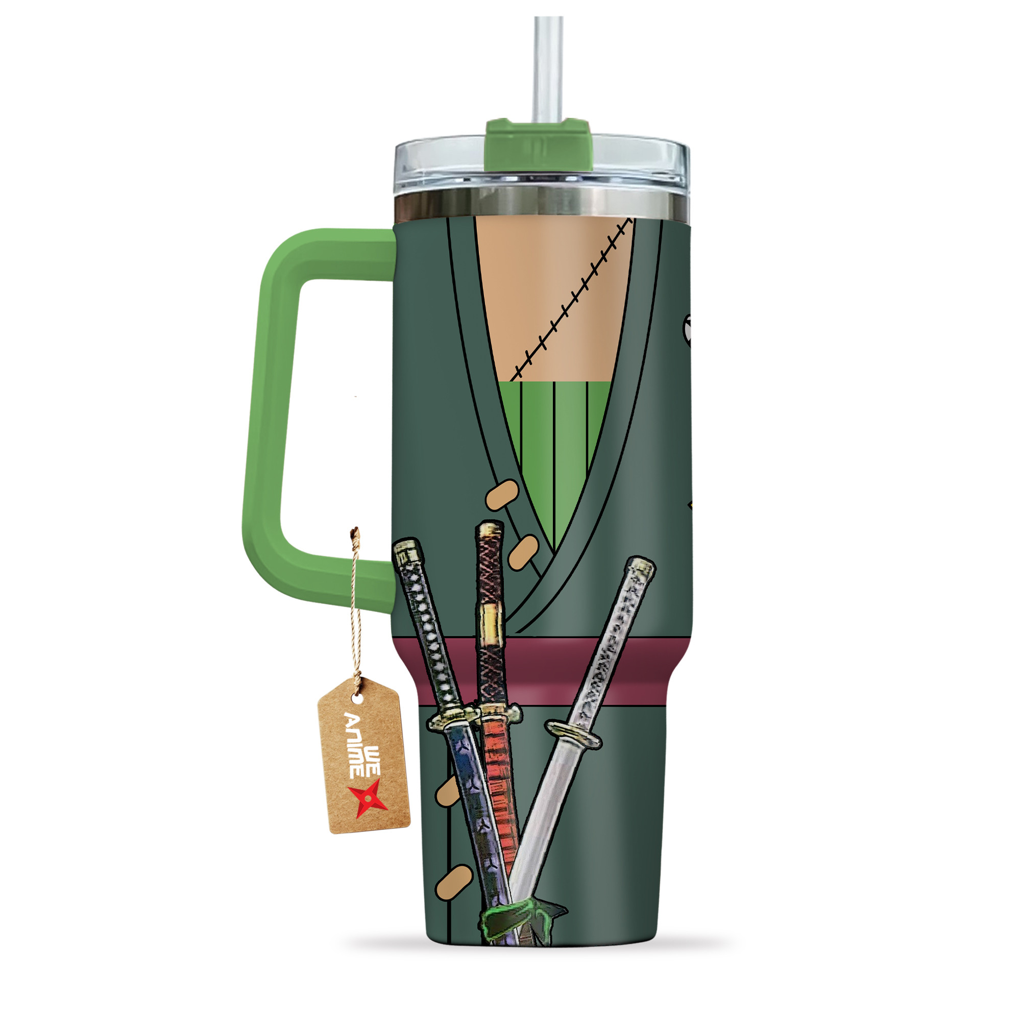 Roronoa Zoro One Piece Anime Custom Stanley Cup 40 oz 30 oz Tumbler With HandleTVC2301138 - Image 3