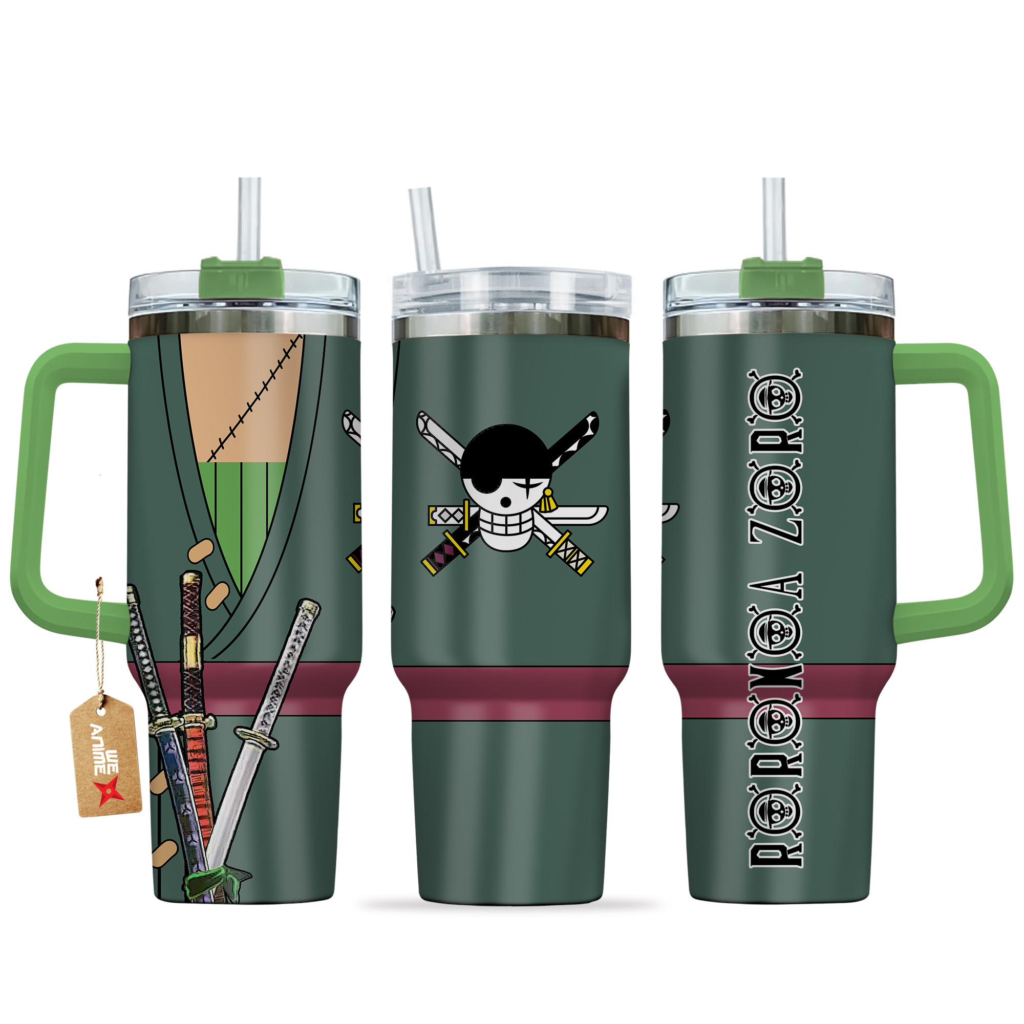 Roronoa Zoro One Piece Anime Custom Stanley Cup 40 oz 30 oz Tumbler With HandleTVC2301138