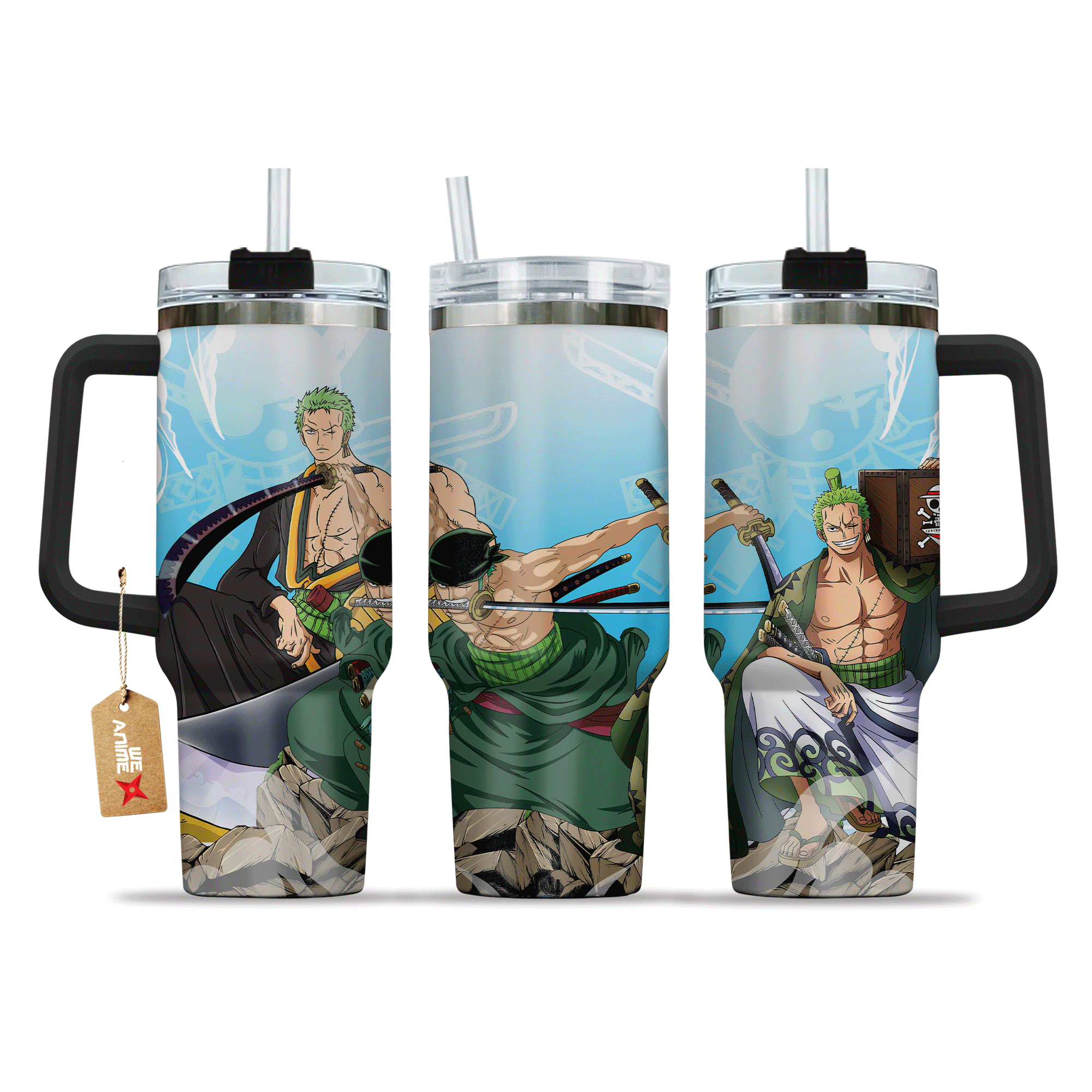Roronoa Zoro One Piece Anime Custom Stanley Cup 40 oz 30 oz Tumbler With HandleTVC2301210