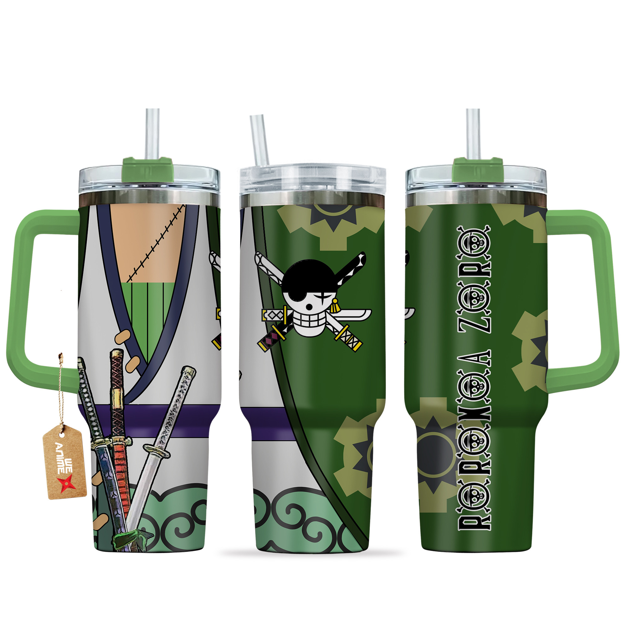Roronoa Zoro Wano Arc One Piece Anime Custom Stanley Cup 40 oz 30 oz Tumbler With HandleTVC2301138