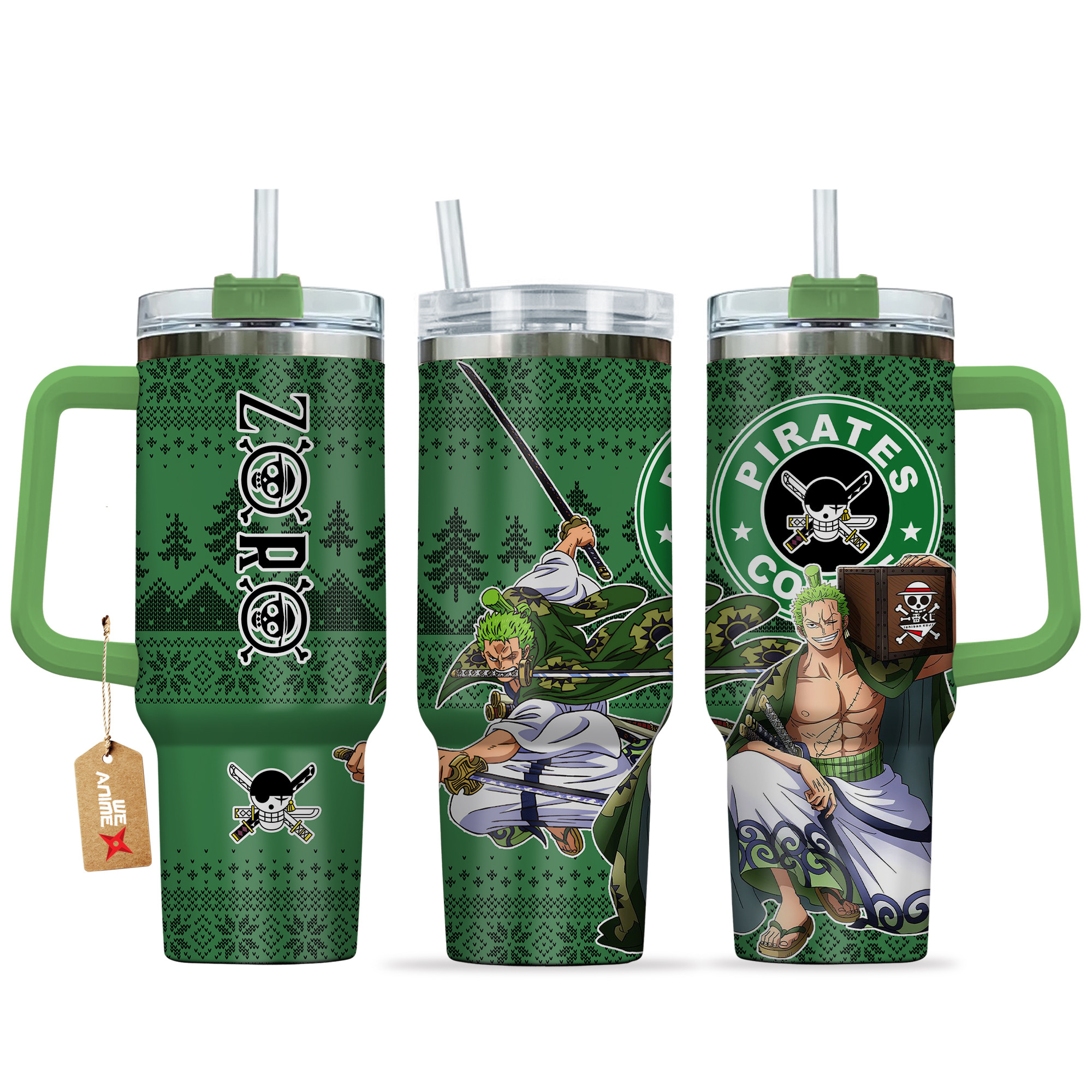 Roronoa Zoro Wano Arc One Piece Anime Custom Stanley Cup 40 oz 30 oz Tumbler With HandleTVC2301160