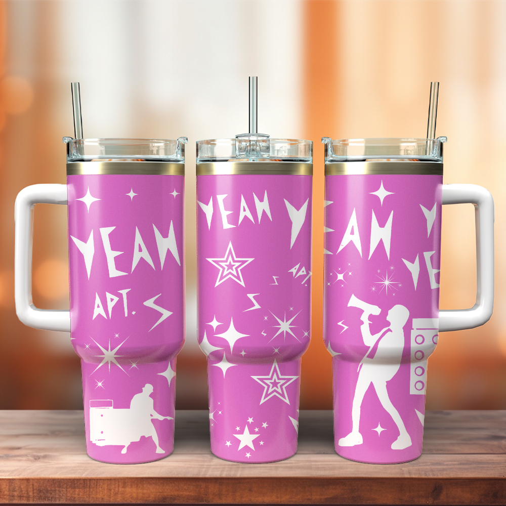 RosÃ© x Bruno Mars Music Custom Stanley Cup 40 oz 30 oz Tumbler With HandleTVC2301484