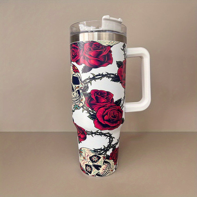 Rose Flower Custom Stanley Cup 40 oz 30 oz Tumbler With HandleTVC2301652