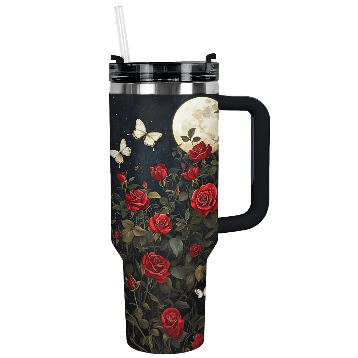 Rose Flower Garden Custom Stanley Cup 40 oz 30 oz Tumbler With HandleTVC2301291