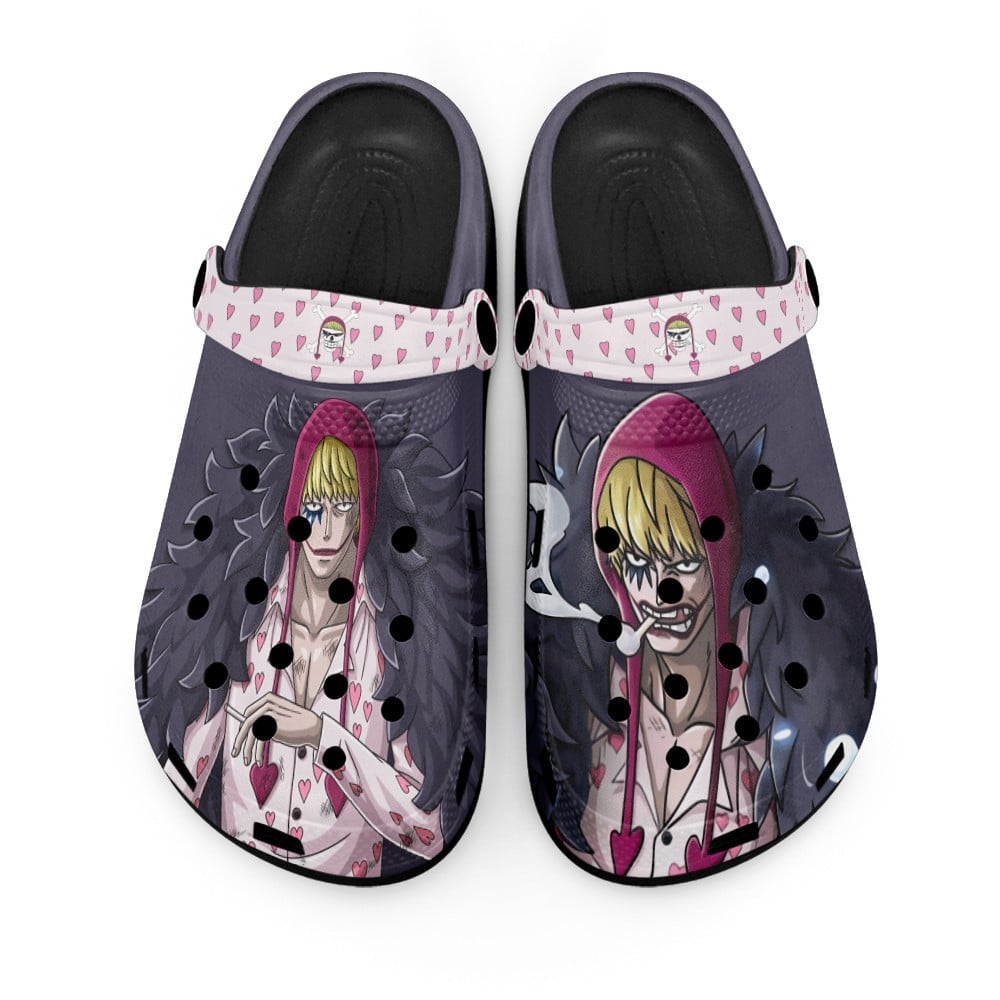 Rosinante One Piece Anime Crocs Crocband Clogs Shoes Comfortable For Men Women and Kids