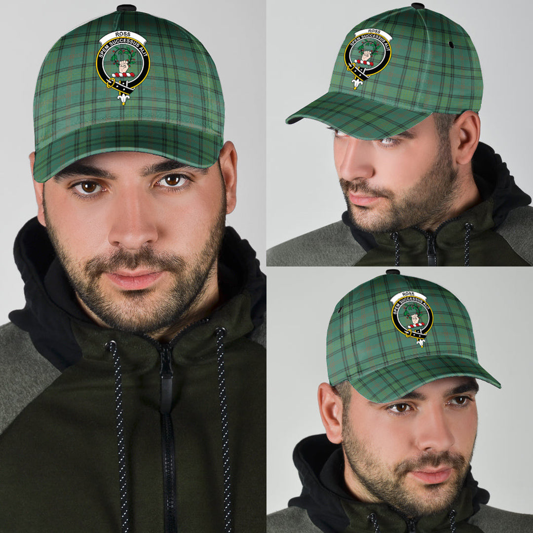 Ross Hunting Ancient Tartan Baseball Cap, Tartan Plaid Cap with Family Crest K23 Trucker Hats Custom Hats Gifts For Men & Women